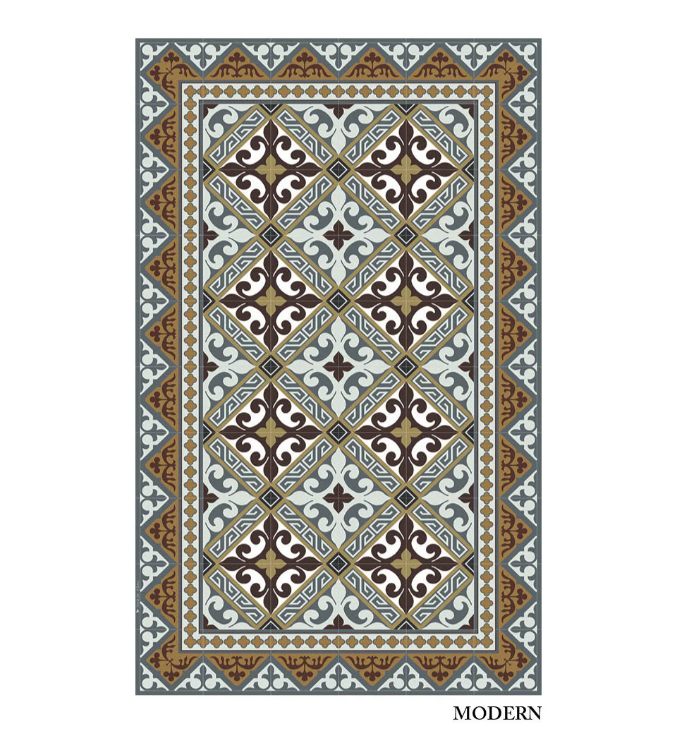 Beija-Flor-World-Vinyl-Rug-Flor-de-Lis-Classic