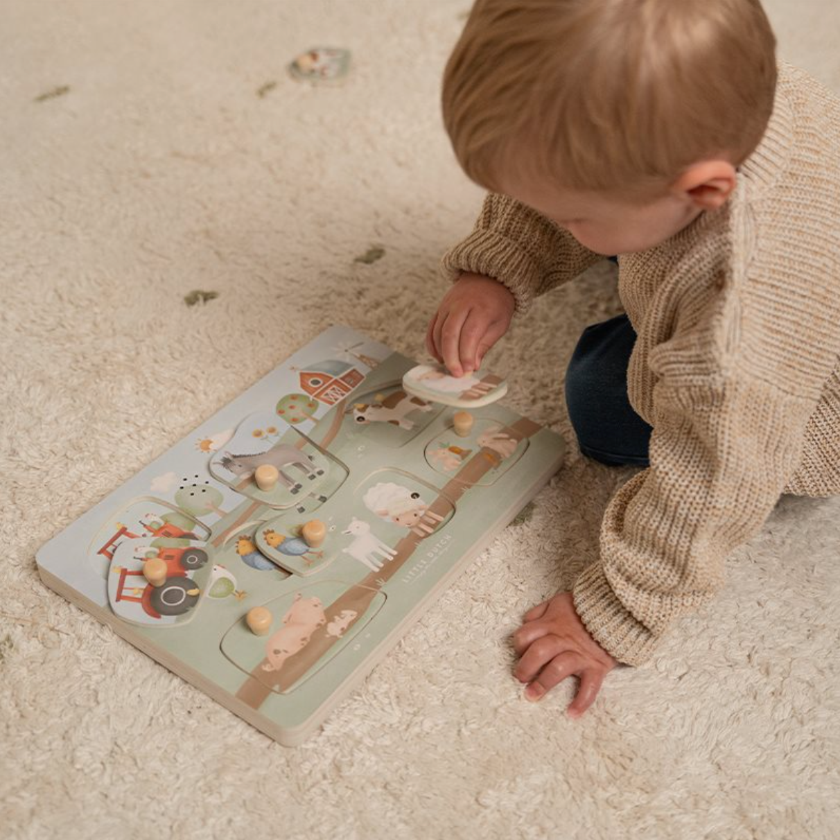 Little Dutch Holz Puzzle mit Geräuschen Little Farm