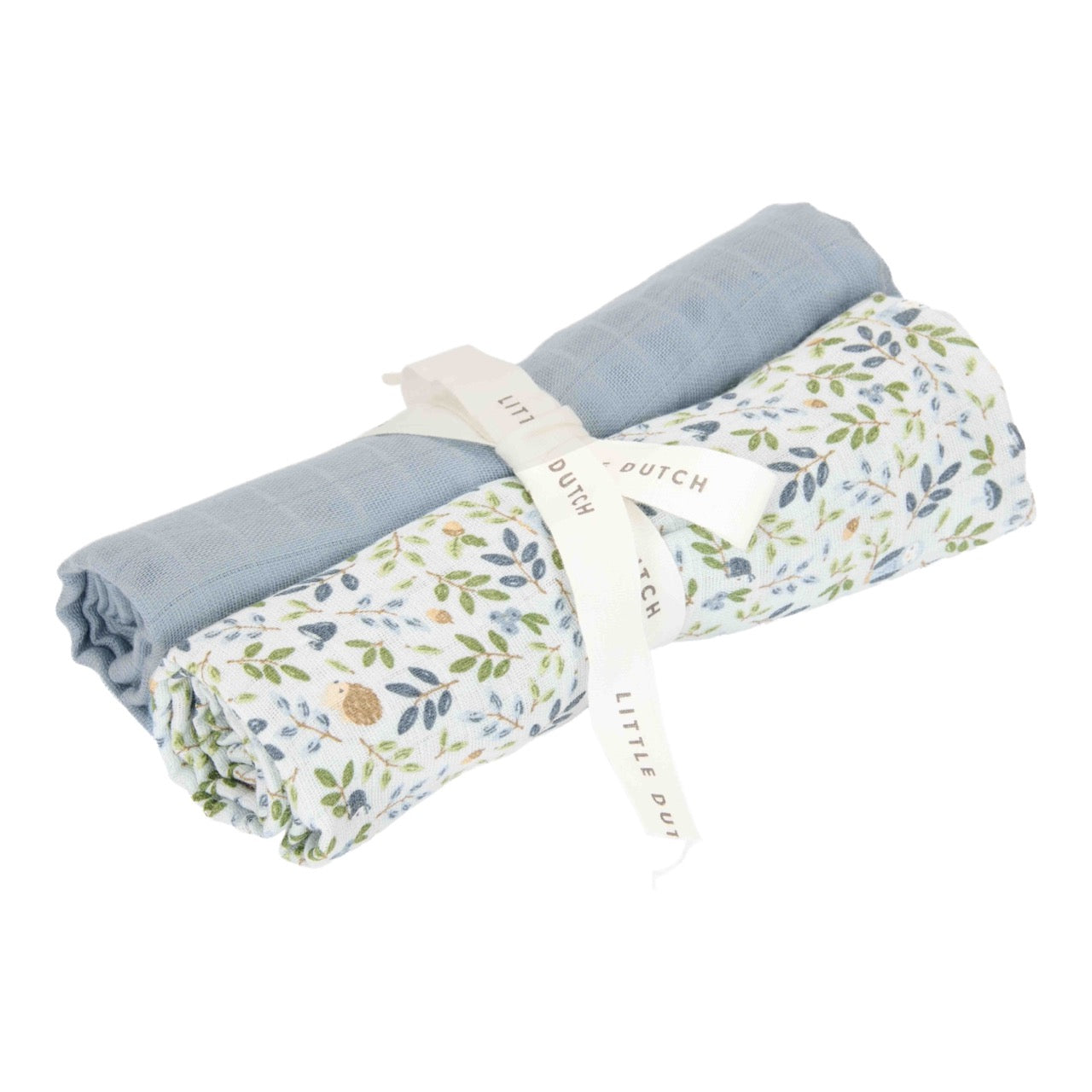 Little-Dutch-TE51844030-Musselinetücher-Forest friends-denim-blue-Swaddles