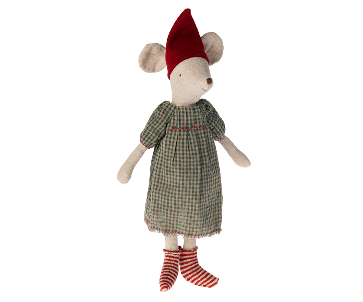 Maileg Christmas Mouse Medium - Girl