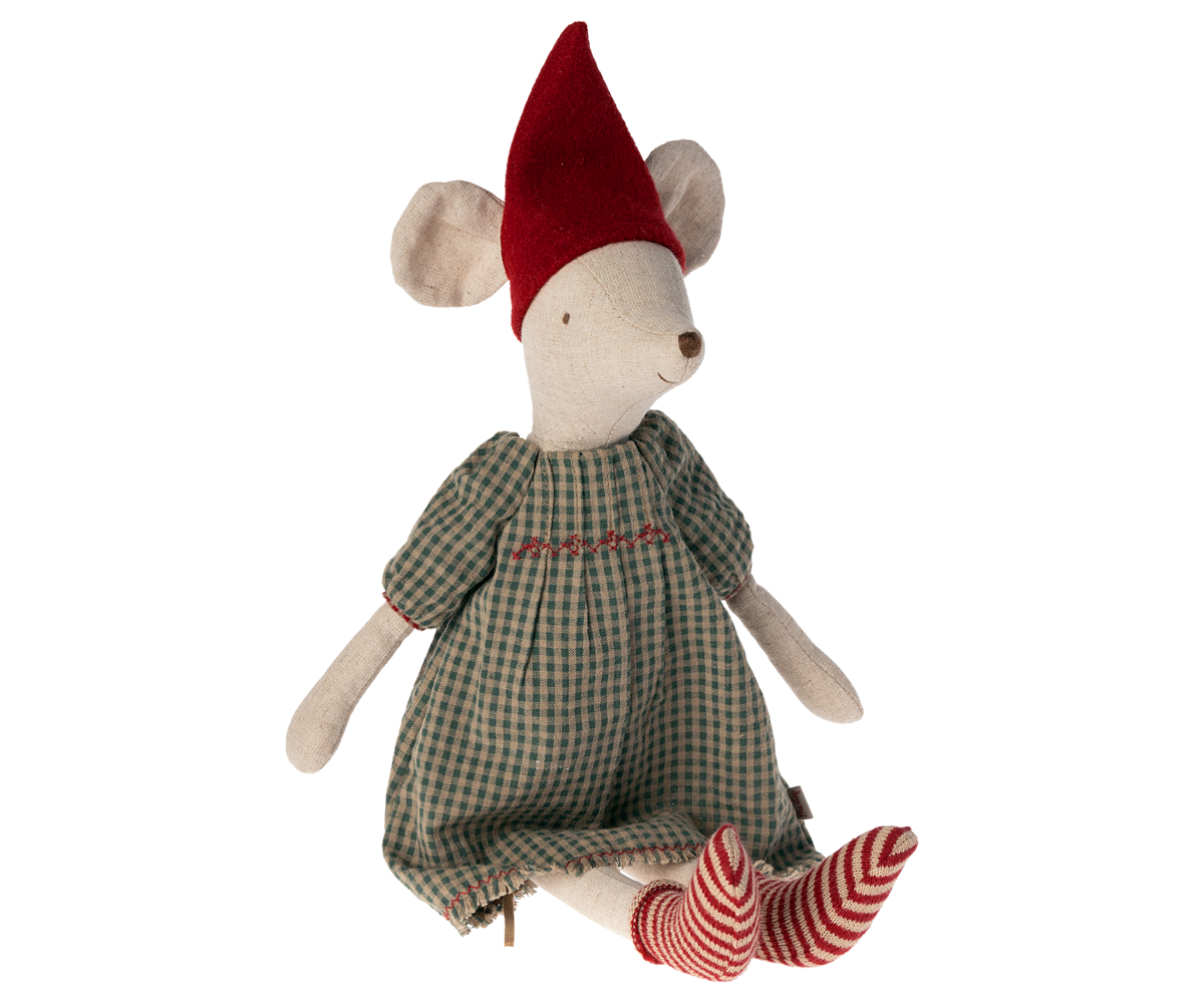 Maileg Christmas Mouse Medium - Girl