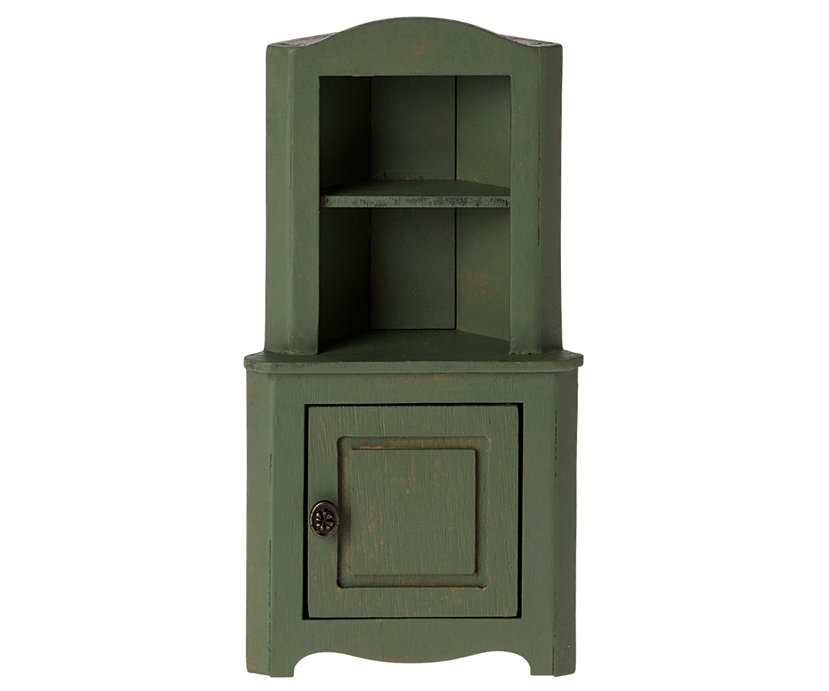 Maileg miniature corner cabinet, brown