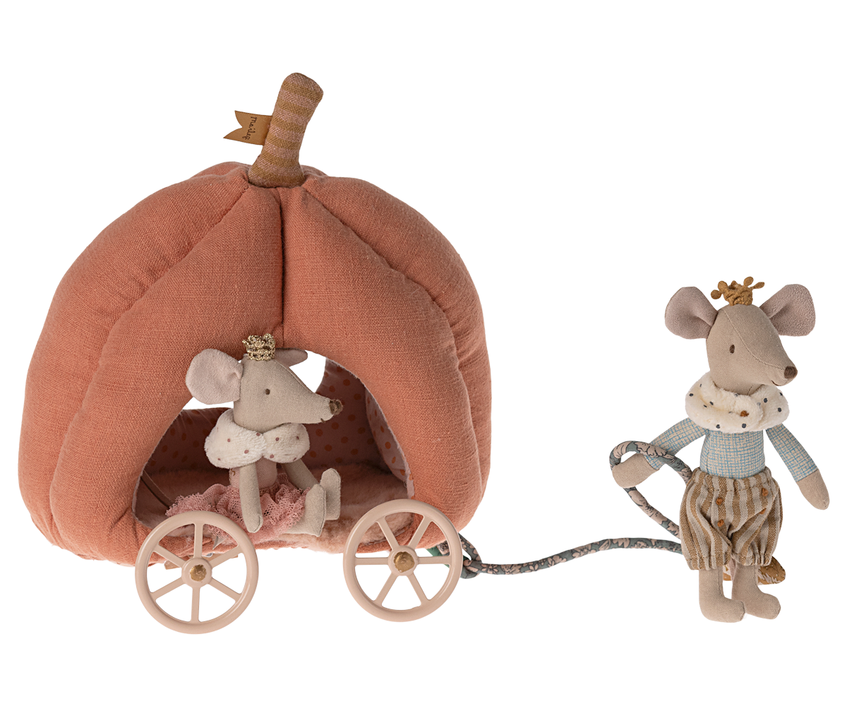 Maileg-Kürbiswagen-Maus-Pumpkin-Carriage-11-4403-00