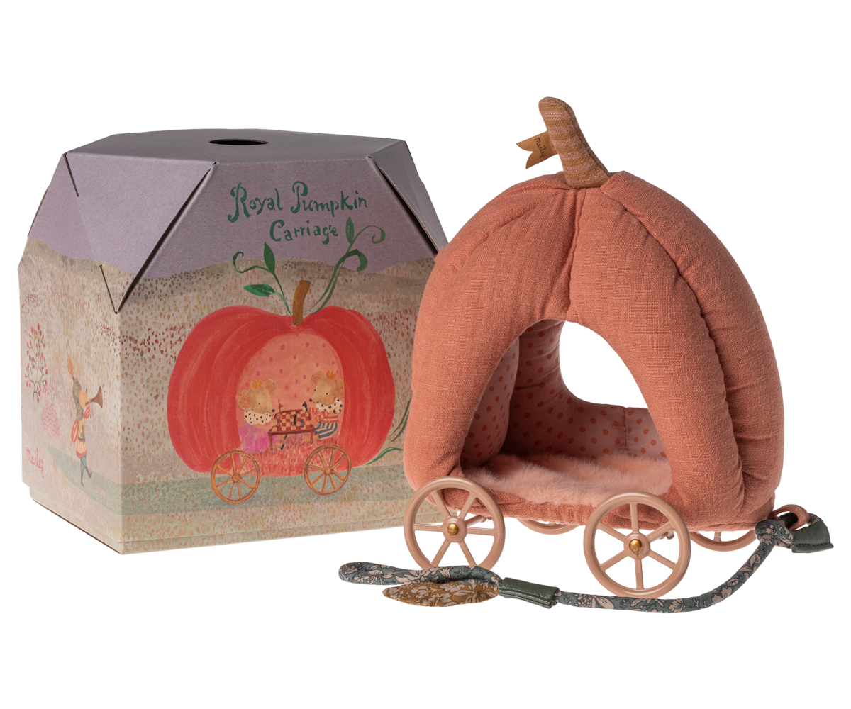 Maileg-Kürbiswagen-Maus-Pumpkin-Carriage-11-4403-00