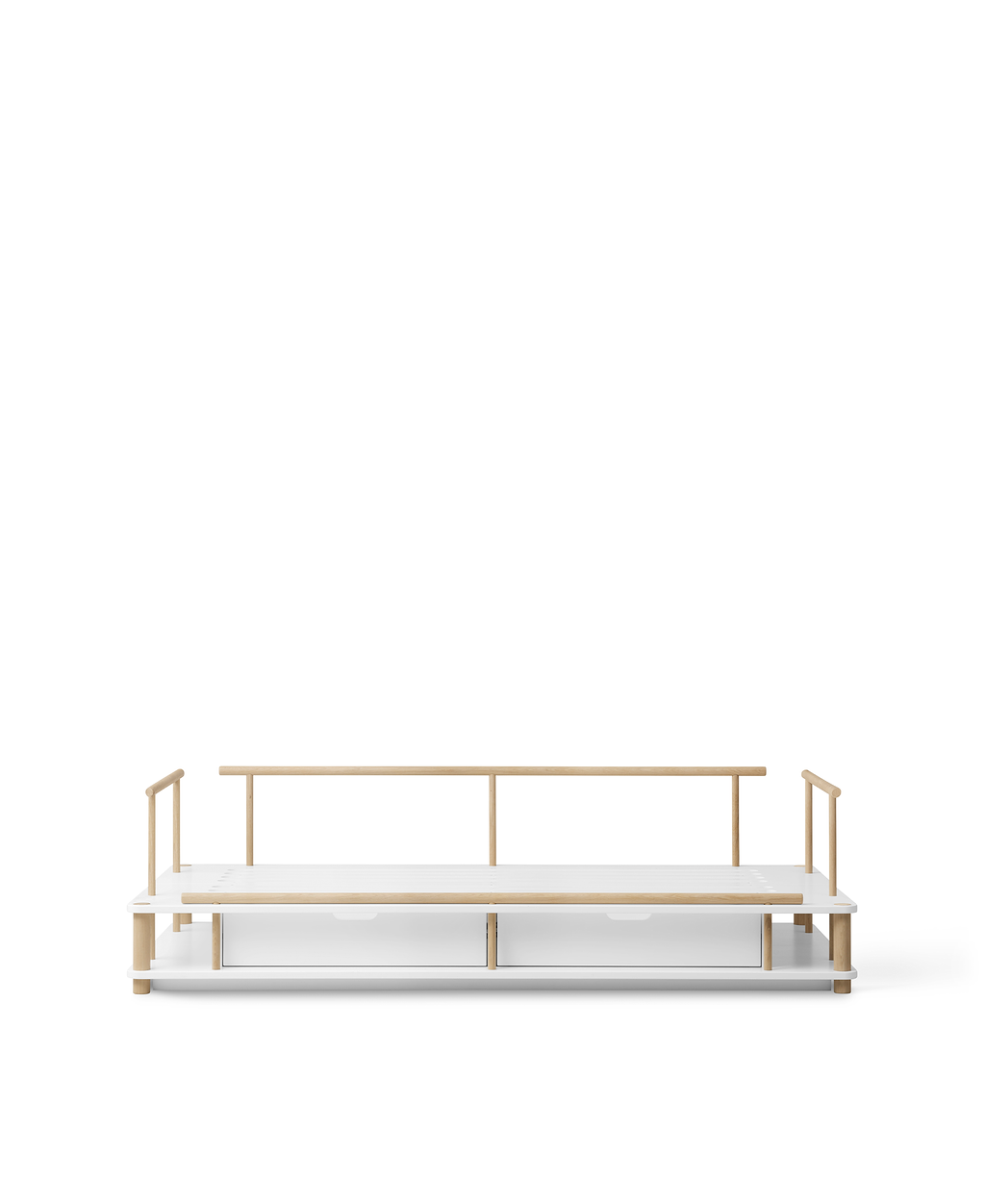 Oliver Furniture Camp Collection canapé-lit 90x180cm, blanc/chêne