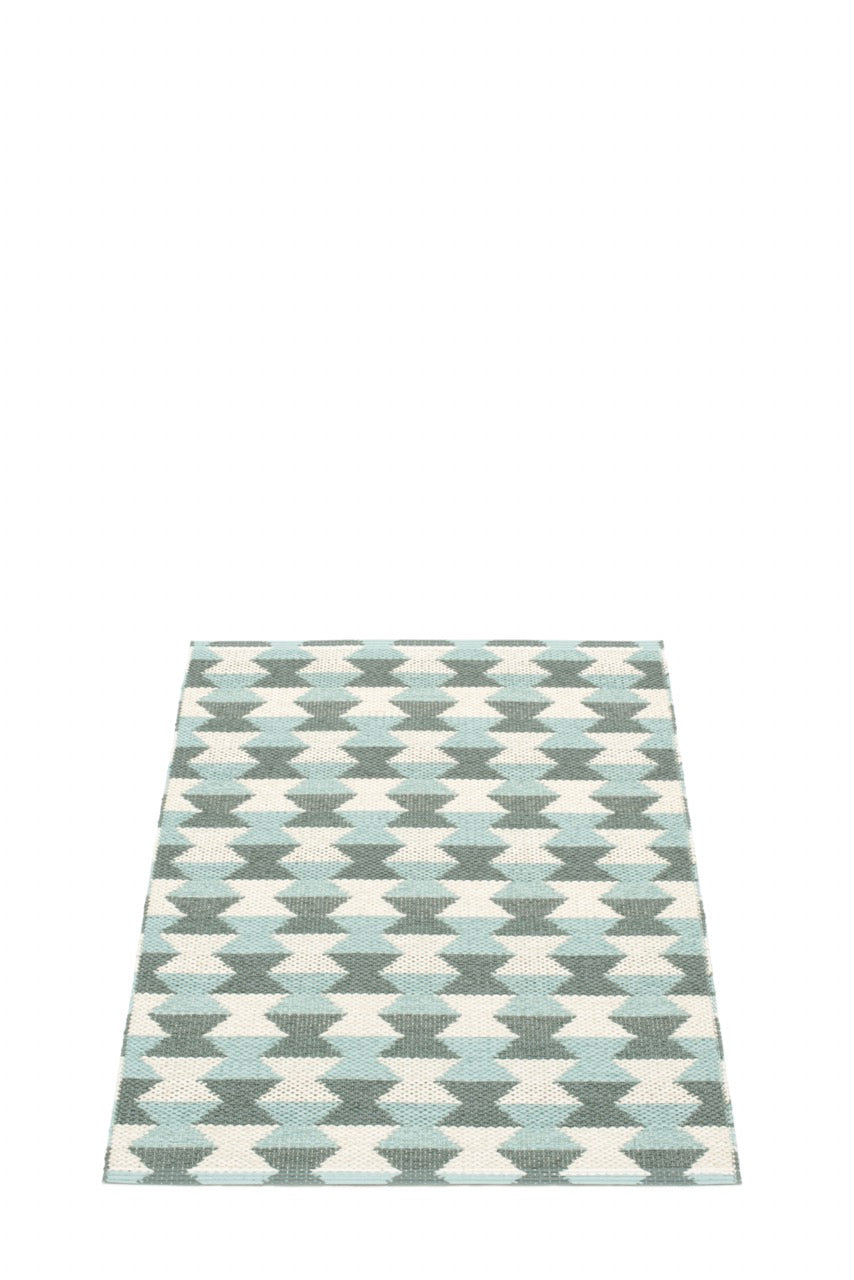 Tapis Pappelina Dana Army Turquoise pâle Vanille