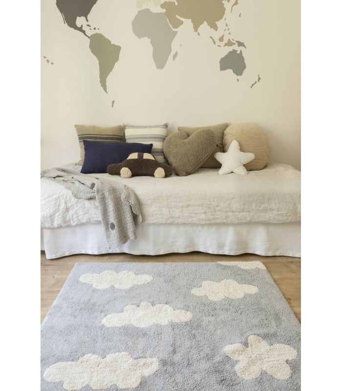 Lorena Canals tapis lavable Clouds Gris, 120 x 160cm