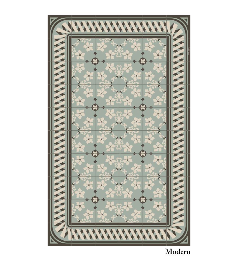 Tapis vinyle Beija Flor Almond mint