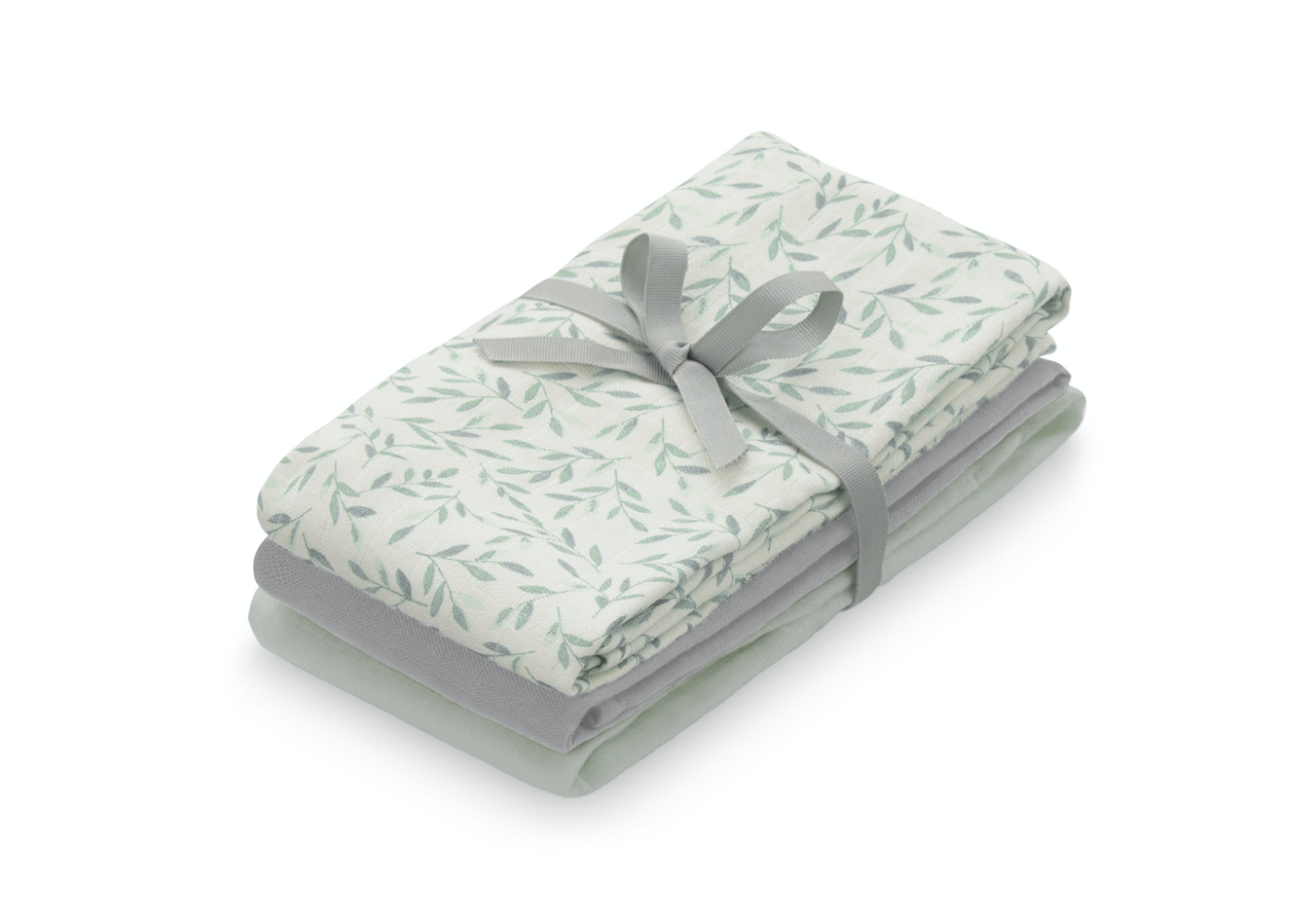 CamCamCopenhagen-Muslin-Cloth-3pack-mix-greenleaves-dustygreen-grey