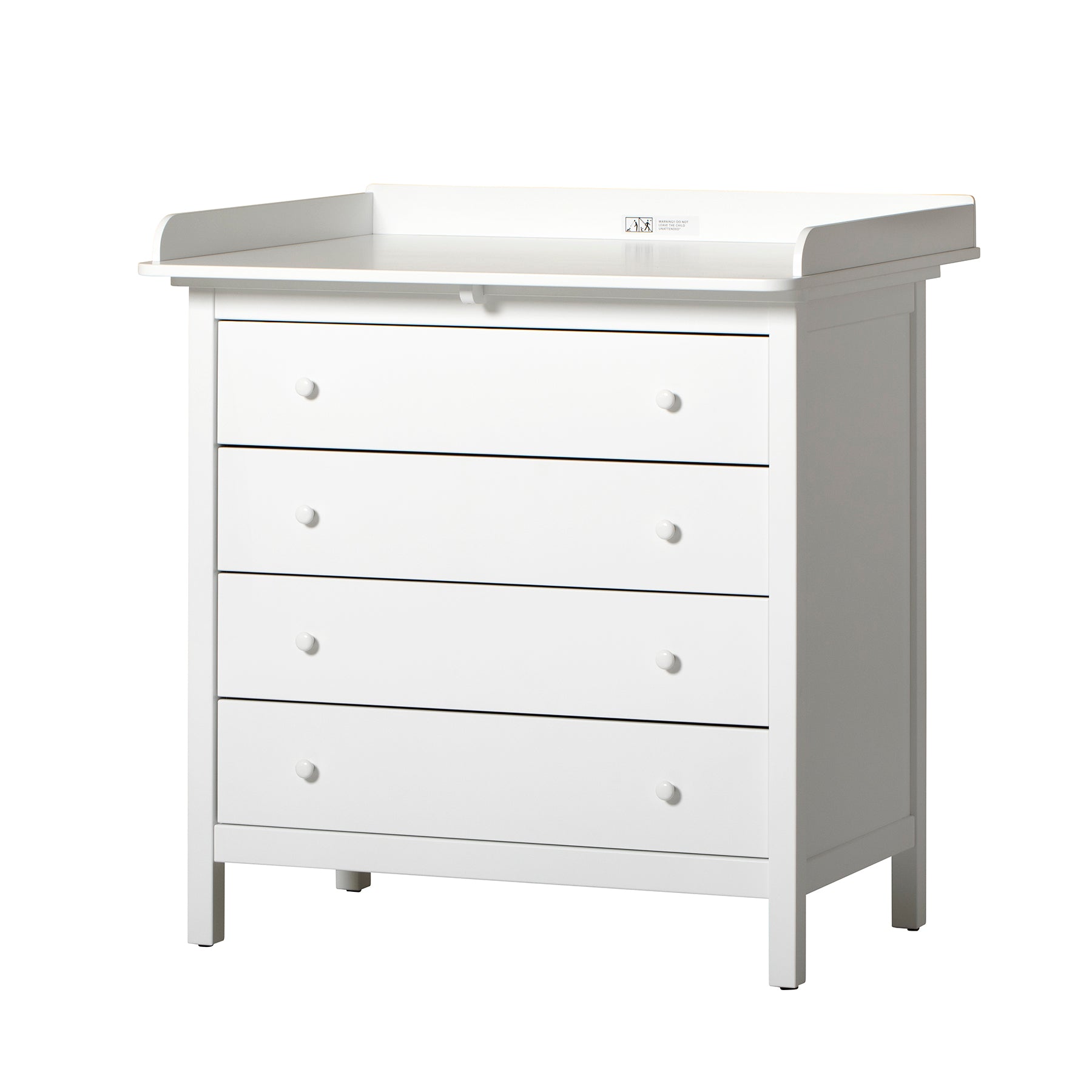 Oliver Furniture Seaside changing table with four drawers, white