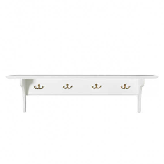 Oliver Furniture Wandregal mit Haken, weiss