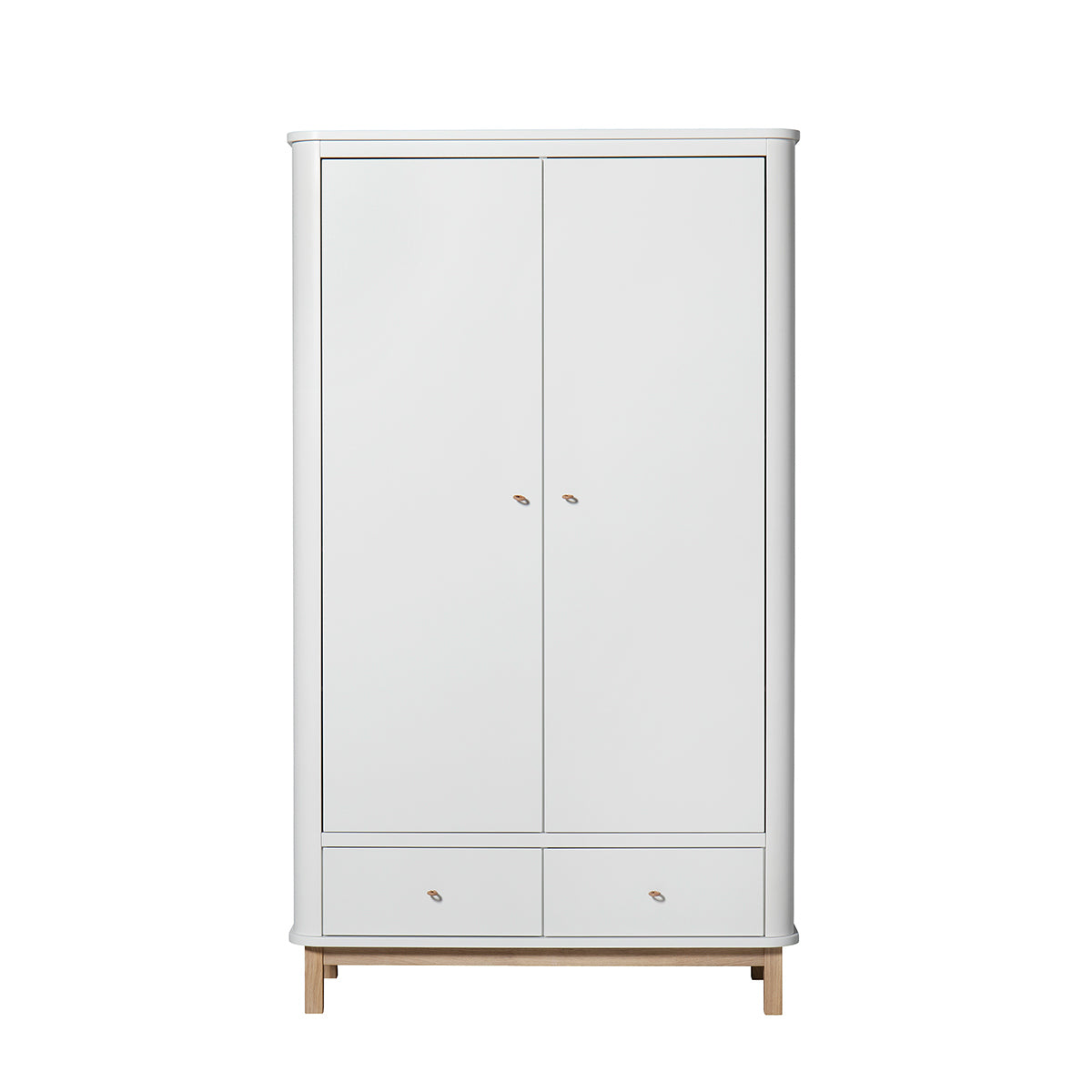 Oliver Furniture Wood Collection armoire, 2 portes, blanc/chêne