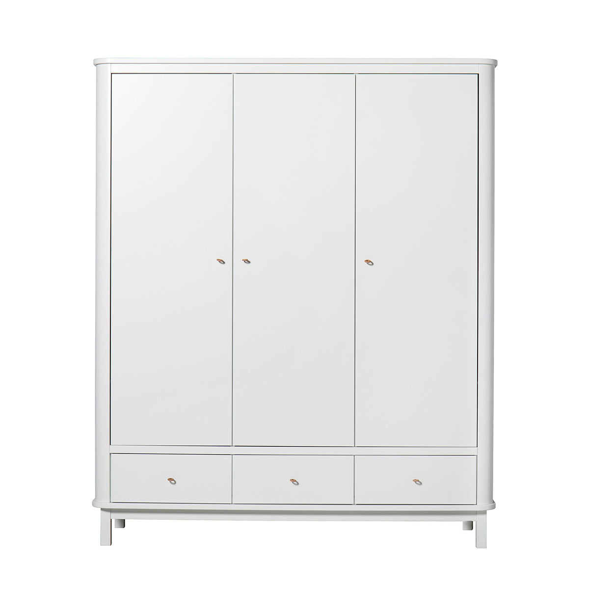 Oliver Furniture Kleiderschrank Wood Collection , 3-türig, weiss