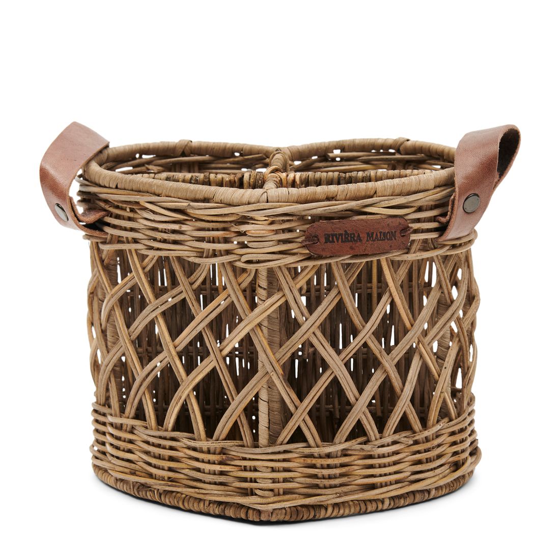 Riviera Maison-Utensils-Holder-Heart-Herz-Aufbewahrungskorb-Rattan